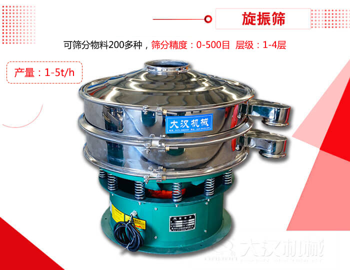 旋振篩可以特殊定制有：材質(zhì)方面包括：碳鋼，不銹鋼，全不銹鋼層級方面包括：單層，雙層，三層，四層等